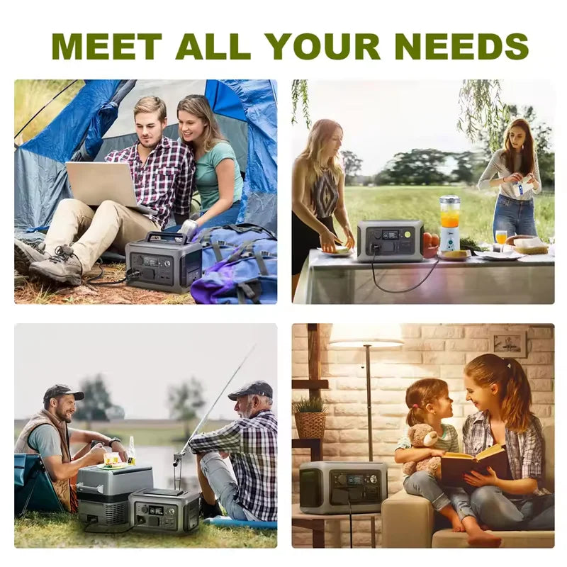 ALLPOWERS Portable Power Station R600, 299Wh LiFeP04 Battery with 2x 600W (1200W Surge) AC Outlets for Outdoor Camping RV Home