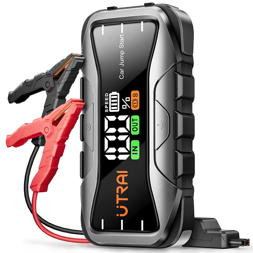 UTRAI  27000mAh Car Jump Starter Power Bank 6000A Car Booster Auto Emergency Starting Device Jump Start for Petrol Diesel